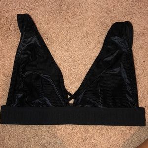 black pink victoria secret bralette
